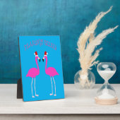 Kerst Lesbian Flamingos Flamingo Belles Fotoplaat (Zijkant)
