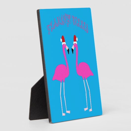Kerst Lesbian Flamingos Flamingo Belles Fotoplaat (Zijkant)
