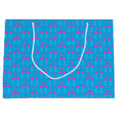 Kerst Lesbian Flamingos Flamingo Belles Groot Cadeauzakje (Voorkant)