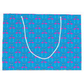Kerst Lesbian Flamingos Flamingo Belles Groot Cadeauzakje (Achterkant)