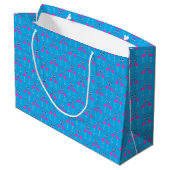 Kerst Lesbian Flamingos Flamingo Belles Groot Cadeauzakje (Achterkant Gekanteld)
