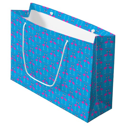 Kerst Lesbian Flamingos Flamingo Belles Groot Cadeauzakje (Voorkant Gekanteld)