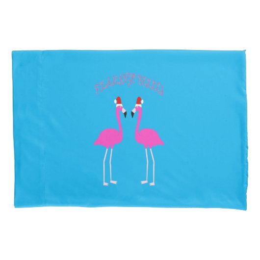 Kerst Lesbian Flamingos Flamingo Belles Kussensloop (Voorkant)