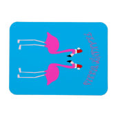 Kerst Lesbian Flamingos Flamingo Belles Magneet (Horizontaal)