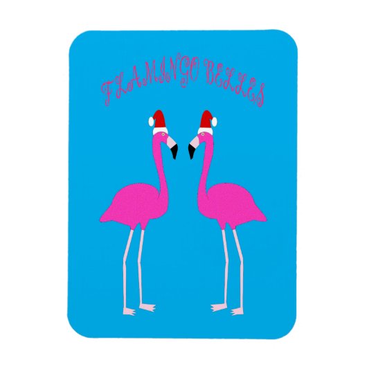 Kerst Lesbian Flamingos Flamingo Belles Magneet (Verticaal)