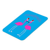 Kerst Lesbian Flamingos Flamingo Belles Magneet (Linkerzijde)