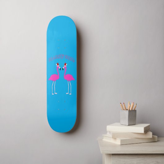 Kerst Lesbian Flamingos Flamingo Belles Persoonlijk Skateboard (Muurkunst)