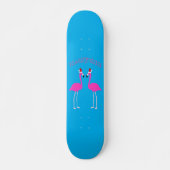 Kerst Lesbian Flamingos Flamingo Belles Persoonlijk Skateboard (Voorkant)