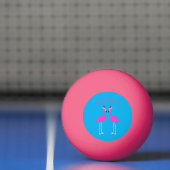 Kerst Lesbian Flamingos Flamingo Belles Pingpongbal (Net)
