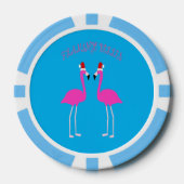 Kerst Lesbian Flamingos Flamingo Belles Poker Chips (Voorkant)