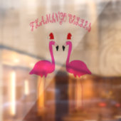 Kerst Lesbian Flamingos Flamingo Belles Raamsticker (Vel 2)