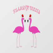 Kerst Lesbian Flamingos Flamingo Belles Raamsticker (Vel)