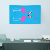 Kerst Lesbian Flamingos Flamingo Belles Spandoek (Beurs)