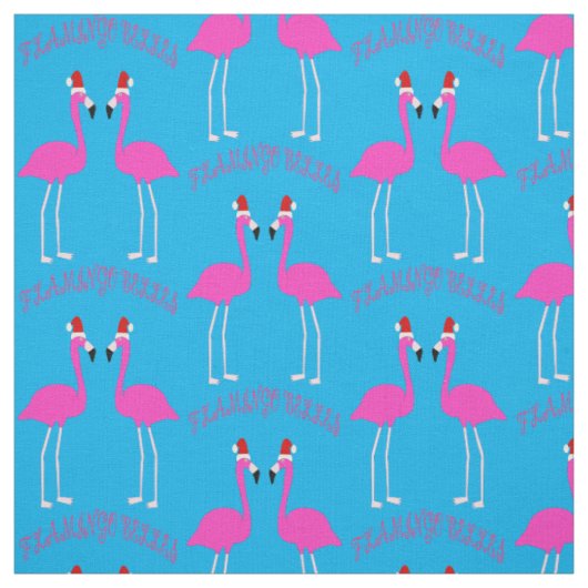Kerst Lesbian Flamingos Flamingo Belles Stof (Swatch)