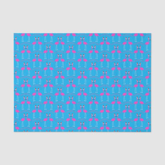 Kerst Lesbian Flamingos Flamingo Belles Tissuepapier (Voorkant)