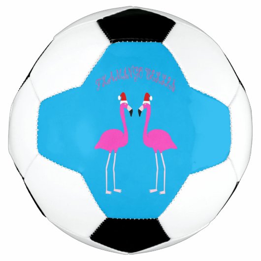 Kerst Lesbian Flamingos Flamingo Belles Voetbal (Voorkant)