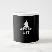 Kerst Let's Get Lit Classic Grote Koffiekop (Voorkant)