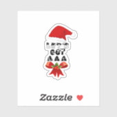 Kerst Let's Get Lit Classic Sticker (Vel)