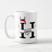 Kerst Letter H Alfabet Koffiemok (Links)