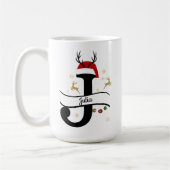 Kerst Letter J Alfabet Koffiemok (Links)