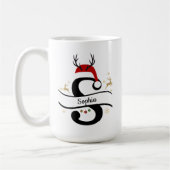 Kerst Letter S Alfabet Koffiemok (Links)