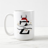 Kerst Letter Z Alfabet Koffiemok (Links)