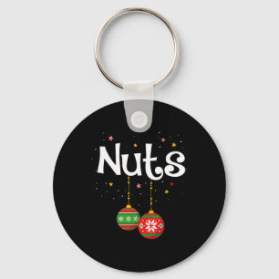 Kerst Leuk Bijpassend Paar Familie Kastanjes Manne Sleutelhanger