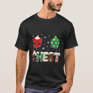 Kerst Leuk Bijpassend Paar Familie Kastanjes Manne T-shirt
