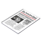 Kerst leuk krantje Noordpool Krant Notitieboek (Linkerzijde)