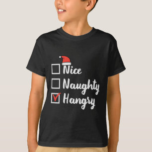 Kerst Leuk Ondeugend Hanger Xmas Hongerig Papa Man T-shirt