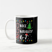 Kerst Leuk Stout 67 Brainrot Grappig 6-7 Meme  Koffiemok (Links)