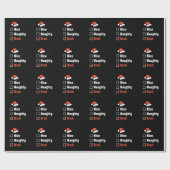 Kerst Leuk Stout Broer Grappige Kerstlijst Cadeaupapier (Vlak)