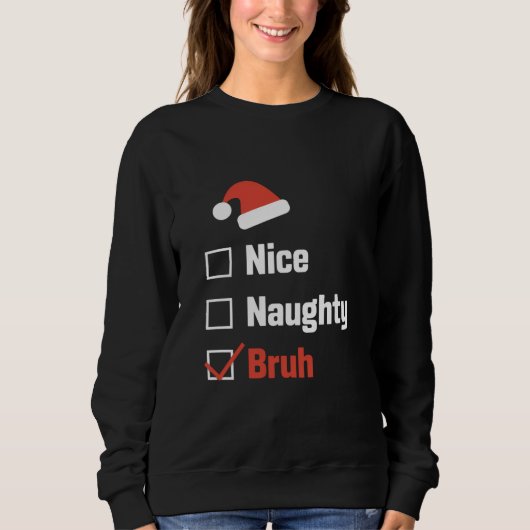 Kerst Leuk Stout Broer Grappige Kerstlijst Trui (Voorkant)