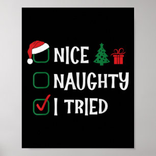 Kerst Leuk Stout Ik Heb Geprobeerd Lijst Grappige Poster