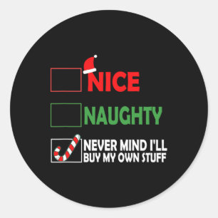 Kerst leuk stout, laat staan dat ik mijn eigen zal ronde sticker