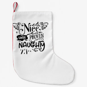 Kerst leuk tot bewezen stoute grappige kerstman kleine kerstsok