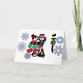 Kerst leuk wandelen kaart