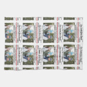 Kerst Leuke foto grillige krant patroon Theedoek (Horizontaal)