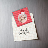 Kerst Leuke Foto Santa Hoed Whimsical Magneet