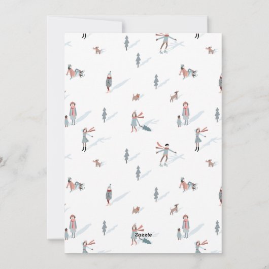 Kerst Leuke foto vakantie Kaart (Achterkant)