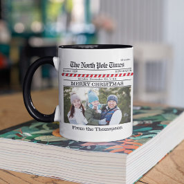 Kerst Leuke Foto Whimsical Krant Print Mok