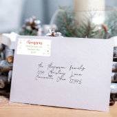 Kerst Leuke grillige kleurrijke Confetti Etiket