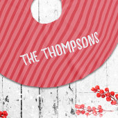 Kerst Leuke grillige rode strepen vakantie Kerstboom Rok