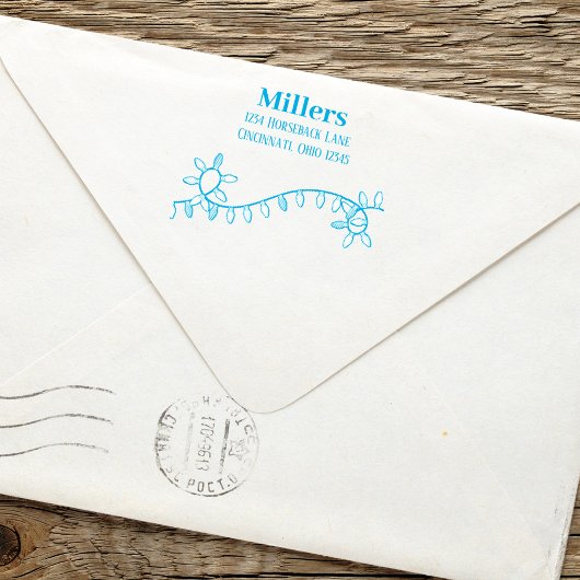Kerst Leuke grillige vakantie string lichten Zelfinktende Stempel