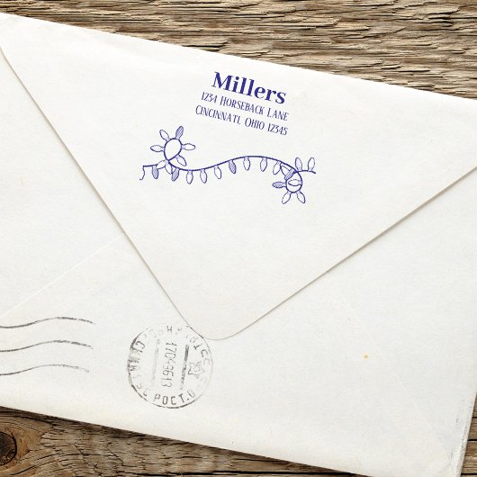 Kerst Leuke grillige vakantie string lichten Zelfinktende Stempel