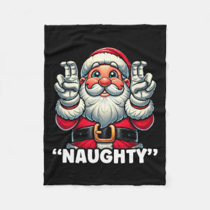 Kerst Leuke Lijst Santa Naughty Grappige Kerstmis Fleece Deken