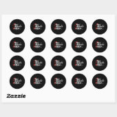 Kerst Leuke Naughty Bruh Meme Grappige Kerstlijst Ronde Sticker (Vel)