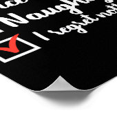 Kerst Leuke Naughty Spijt Niets Xmas Vrouwen M Poster (Hoek)