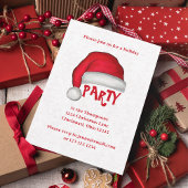 Kerst Leuke Santa Hat Whimsical Fun Vakantie Kaart