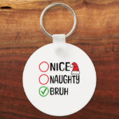 Kerst Leuke Stoute Bruh Kerst Kerstlijst Sa Sleutelhanger (Voorkant)